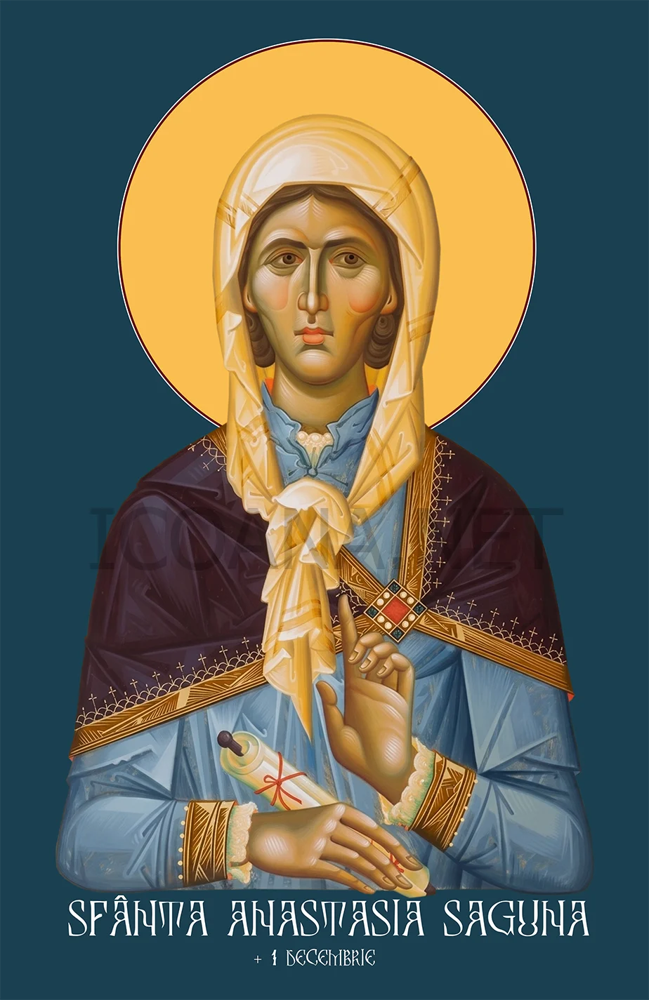 Icoana Sfântei Anastasia, mama Sfântului Ierarh Andrei Șaguna