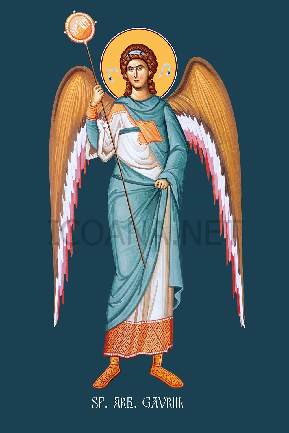 Icoana Sfântului Arhanghel Gavriil (în picioare)