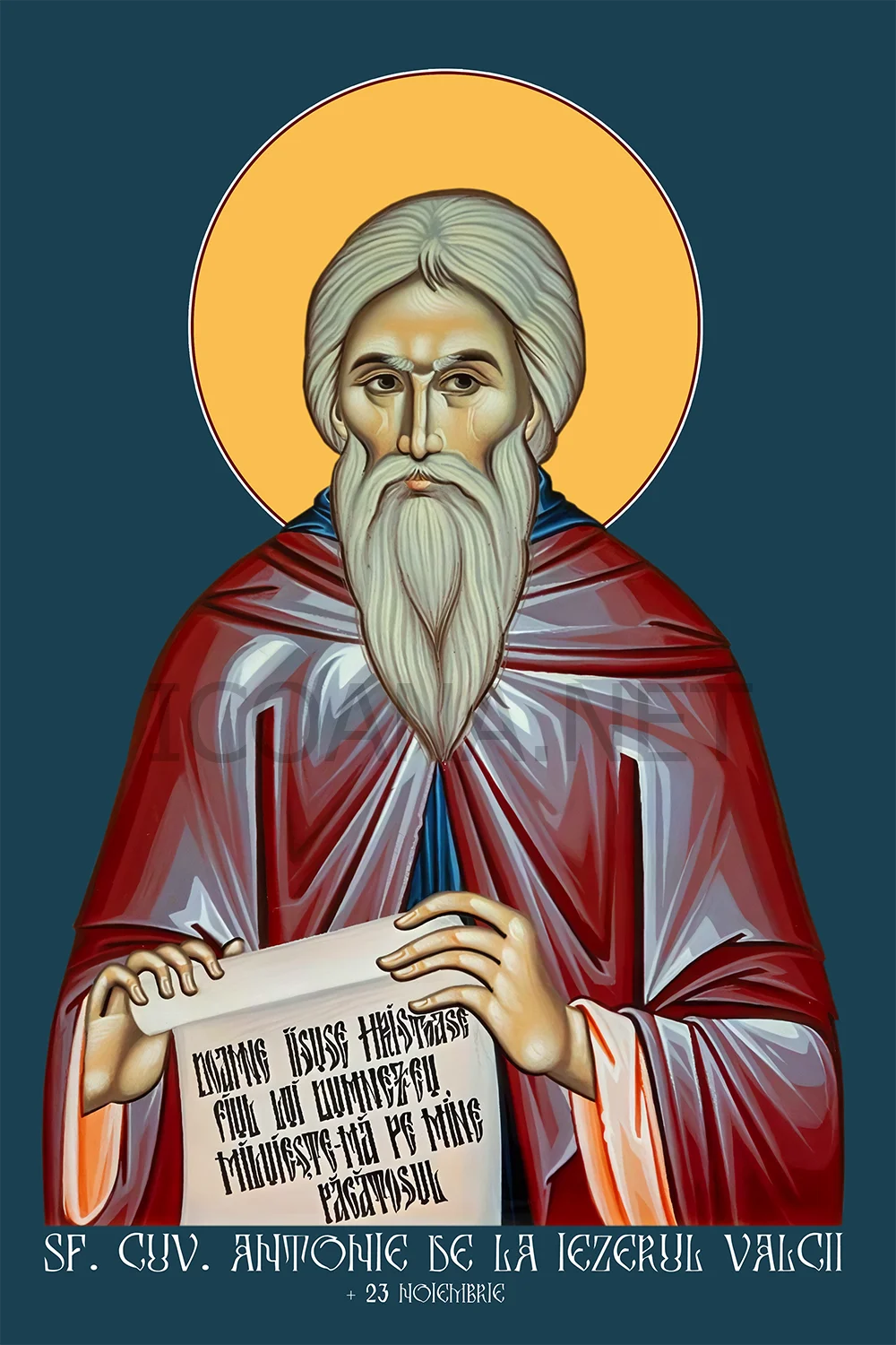 Icoana Sfântului Cuvios Antonie de la Iezerul Vâlcii