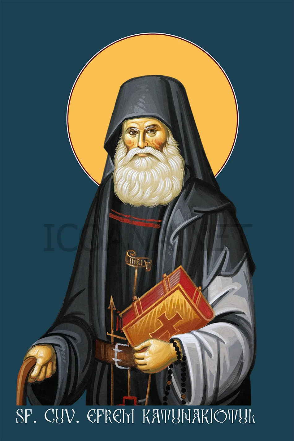 Icoana Sfântului Cuvios Efrem Katunakiotul (model 2)