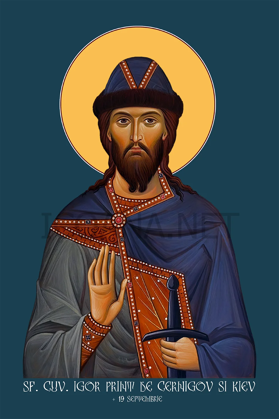 Icoana Sfântului Cuvios Igor Mare Cneaz de Cernigov şi Kiev