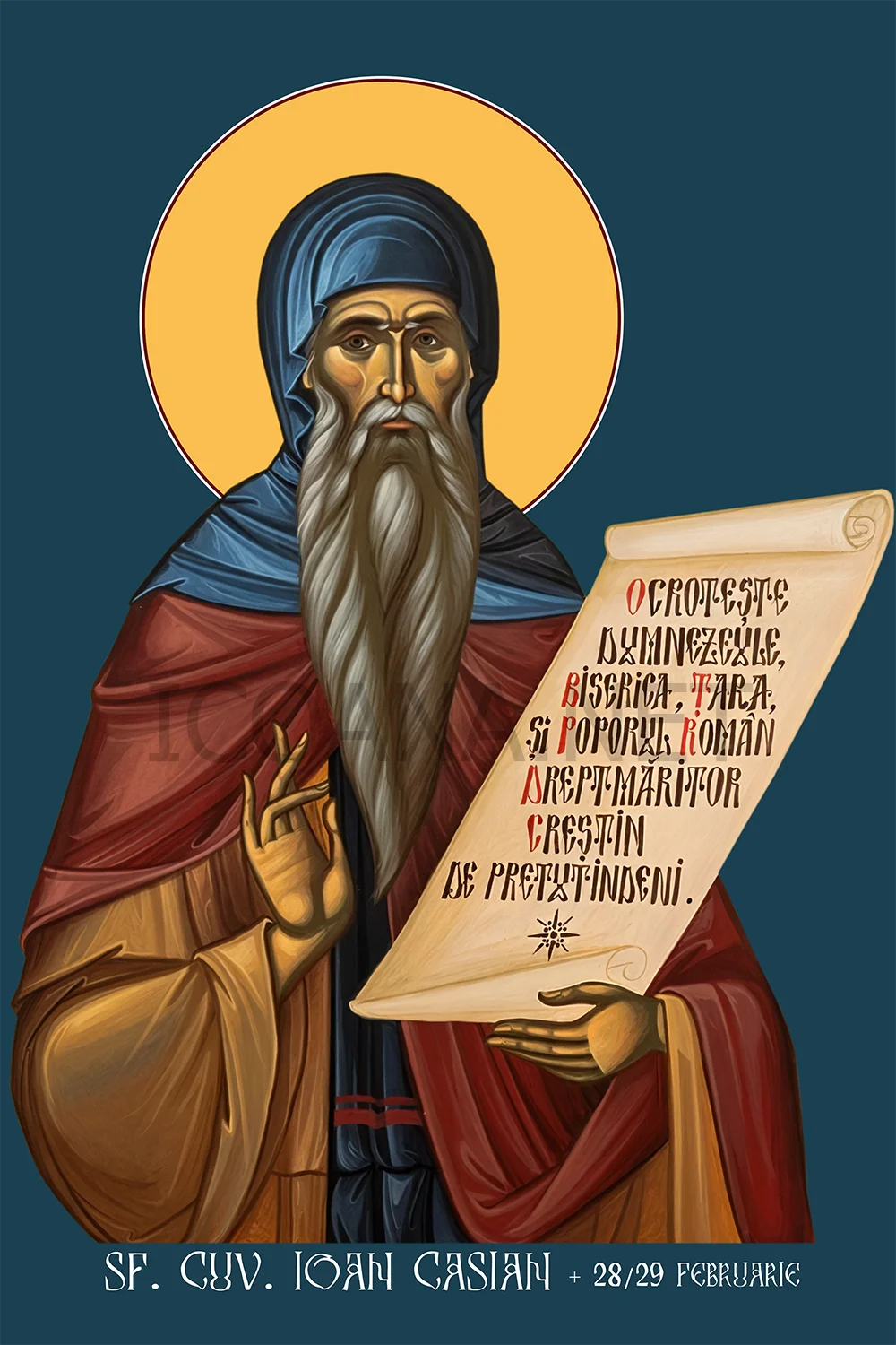 Icoana Sfântului Cuvios Ioan Casian