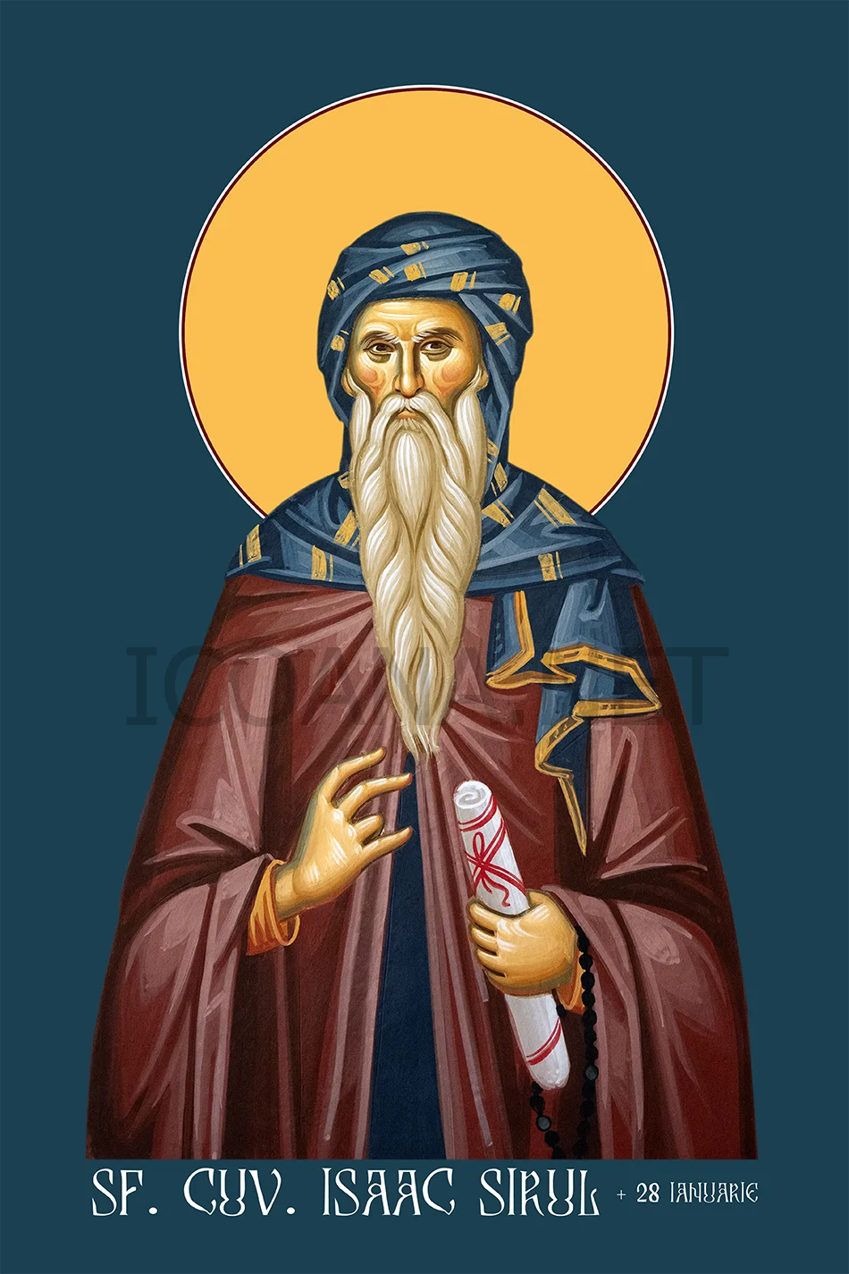 Icoana Sfântului Cuvios Isaac Sirul