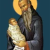 Icoana Sfântului Cuvios Stelian Paflagonul ocrotitorul copiilor