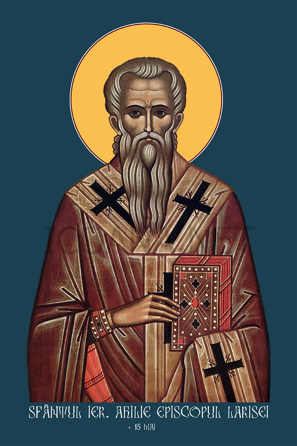 Icoana Sfântului Ierarh Ahile Episcopul Larisei