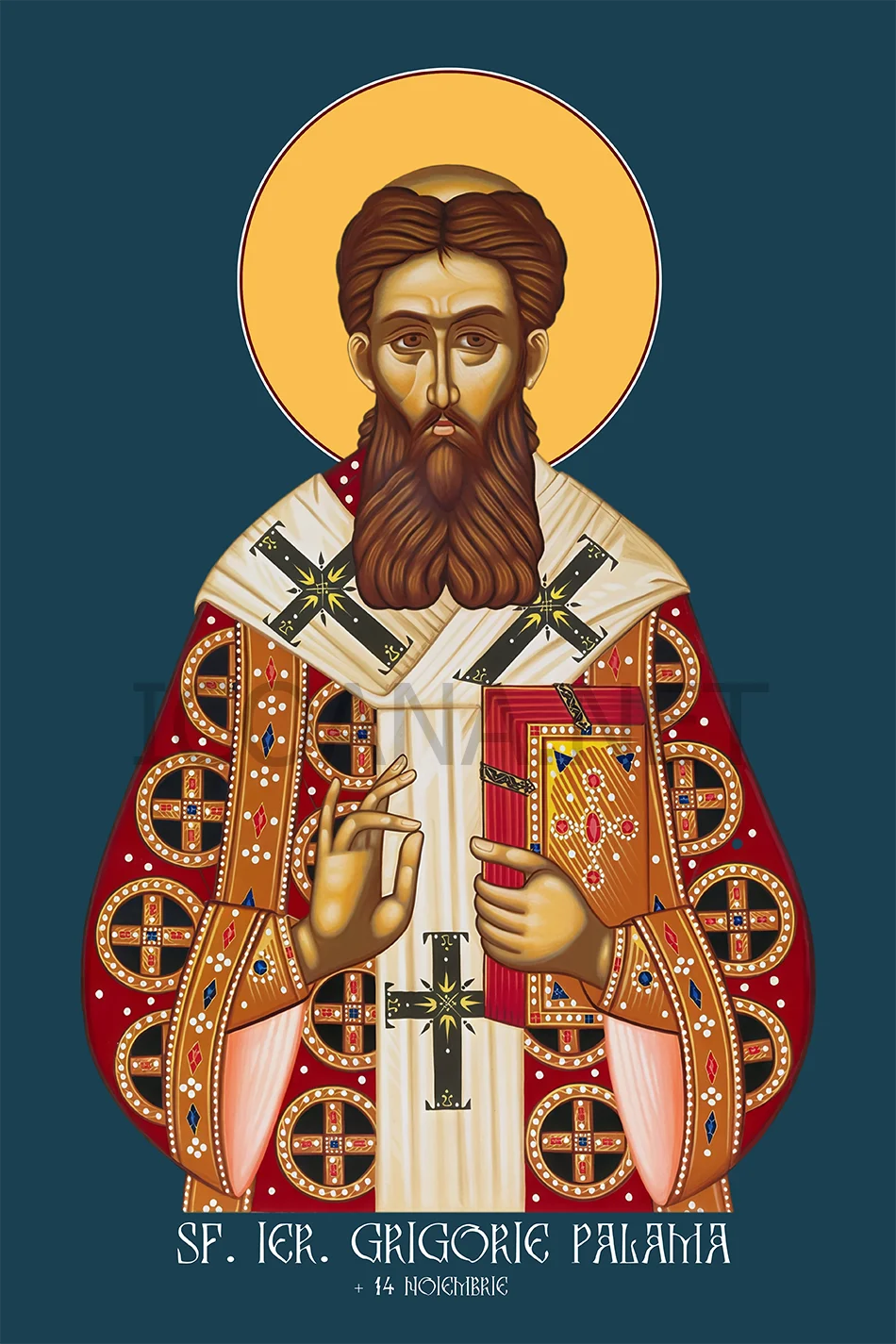 Icoana Sfântului Ierarh Grigorie Palama Arhiepiscopul Tesalonicului