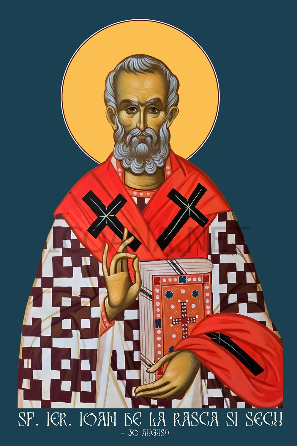 Icoana Sfântului Ierarh Ioan de la Râșca și Secu, episcopul Romanului