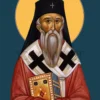Icoana Sfântului Ierarh Iosif cel Nou de la Partoș Mitropolitul Banatului