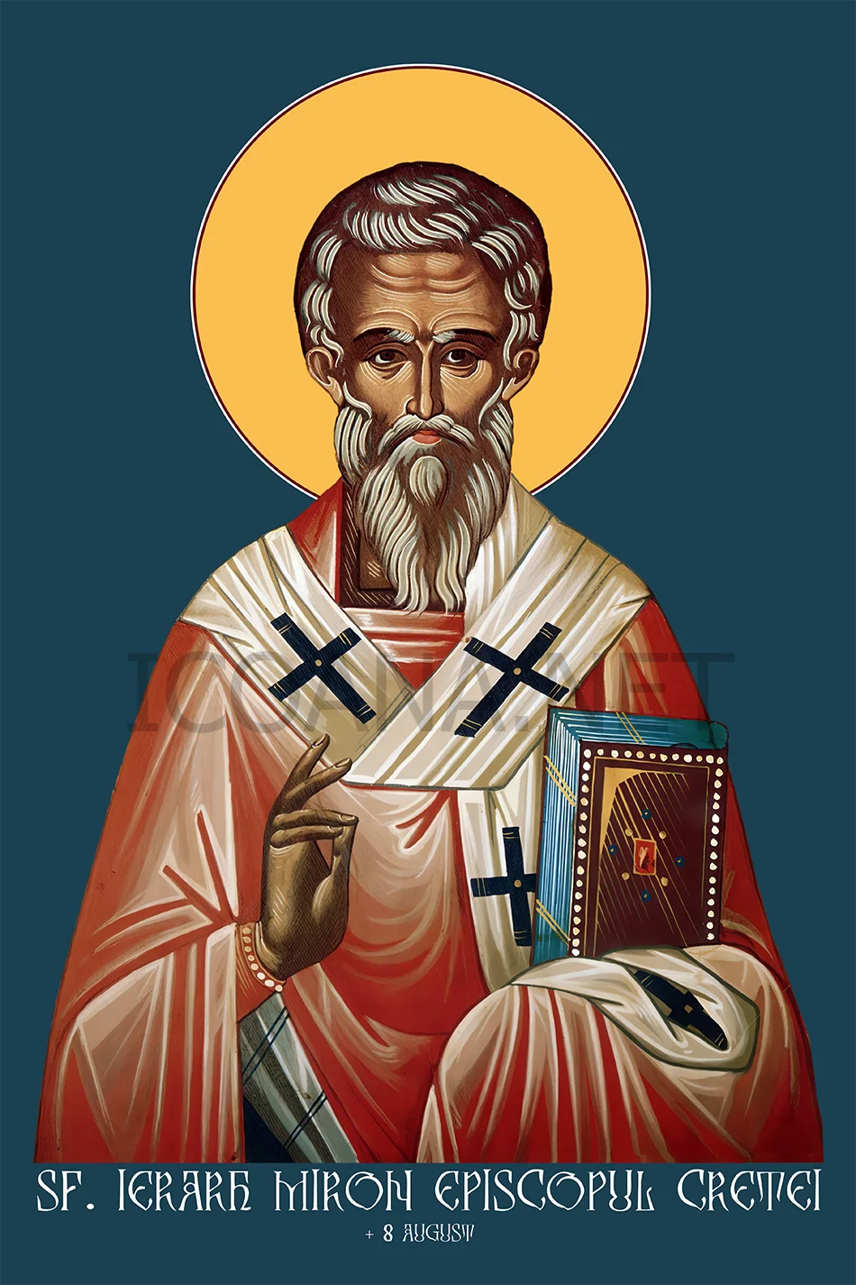 Icoana Sfântului Ierarh Miron Episcopul Cretei