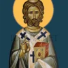 Icoana Sfântului Ierarh Robert cunoscut si ca Sfântul Rupert de Salzburg Apostolul Bavariei