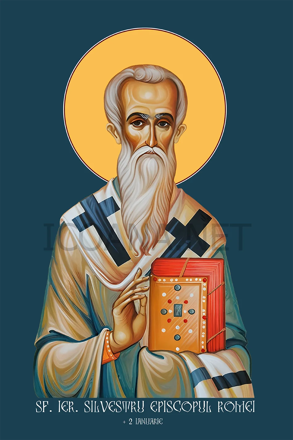 Icoana Sfântului Ierarh Silvestru, Episcopul Romei