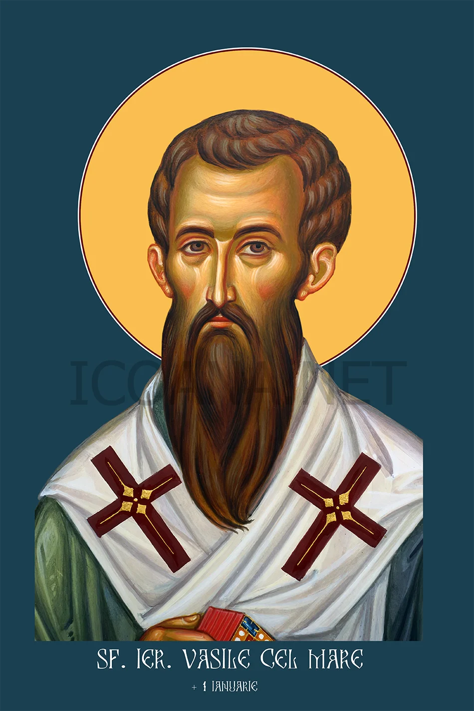 Icoana Sfântului Ierarh Vasile cel Mare, Arhiepiscopul Cezareei Capadociei