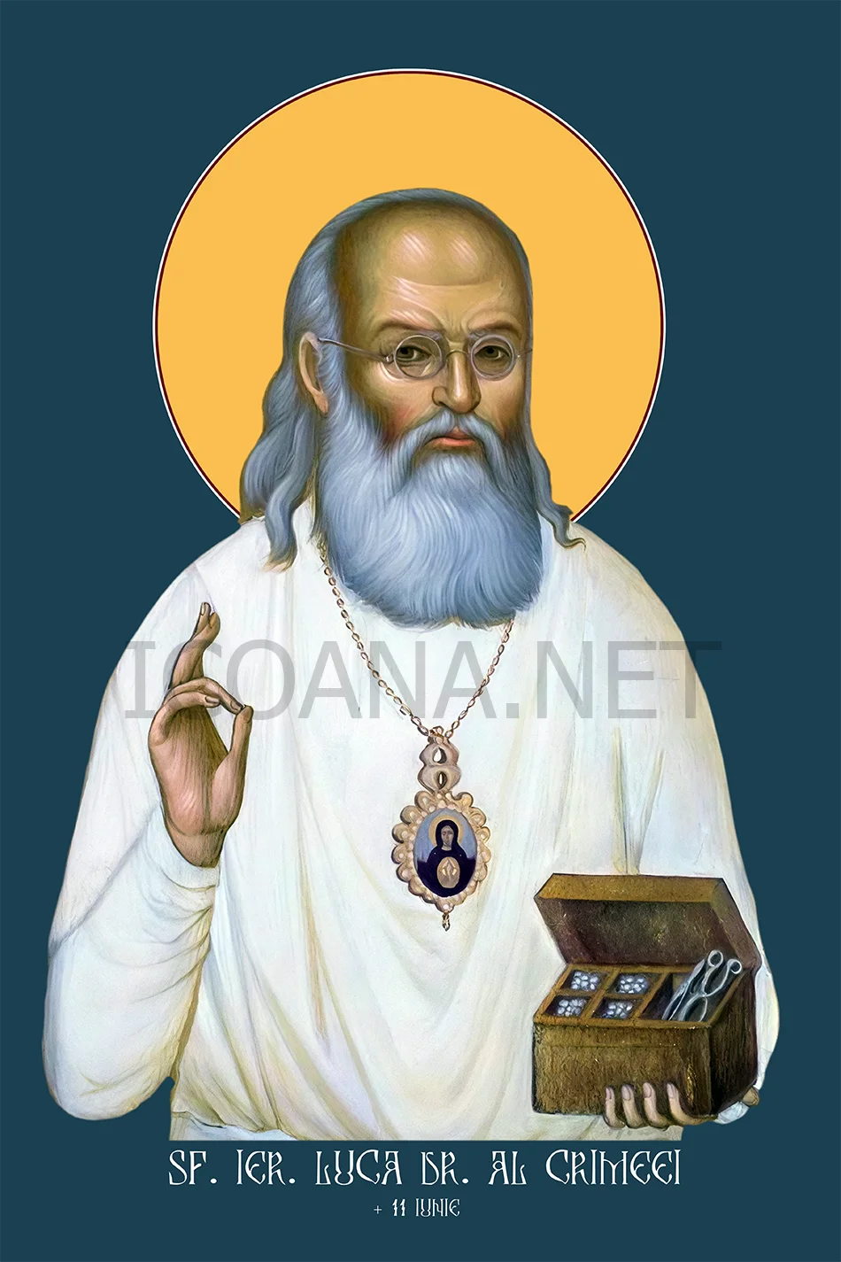 Icoana Sfântului Sfântul Ierarh Luca Arhiepiscopul Crimeei (doctor)