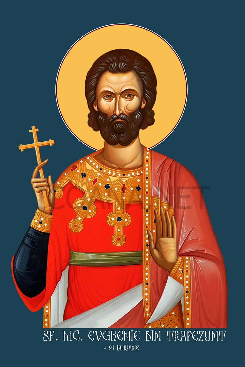Icoana Sfântului Sfântul Mucenic Evghenie