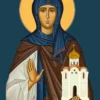 Icoana Sfintei Cuvioase Anghelina a Serbiei