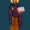 Icoana Sfintei Cuvioase Silvia de la Roma (în picioare)