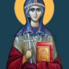Icoana Sfintei Mari Mucenițe Tecla cea întocmai cu apostolii