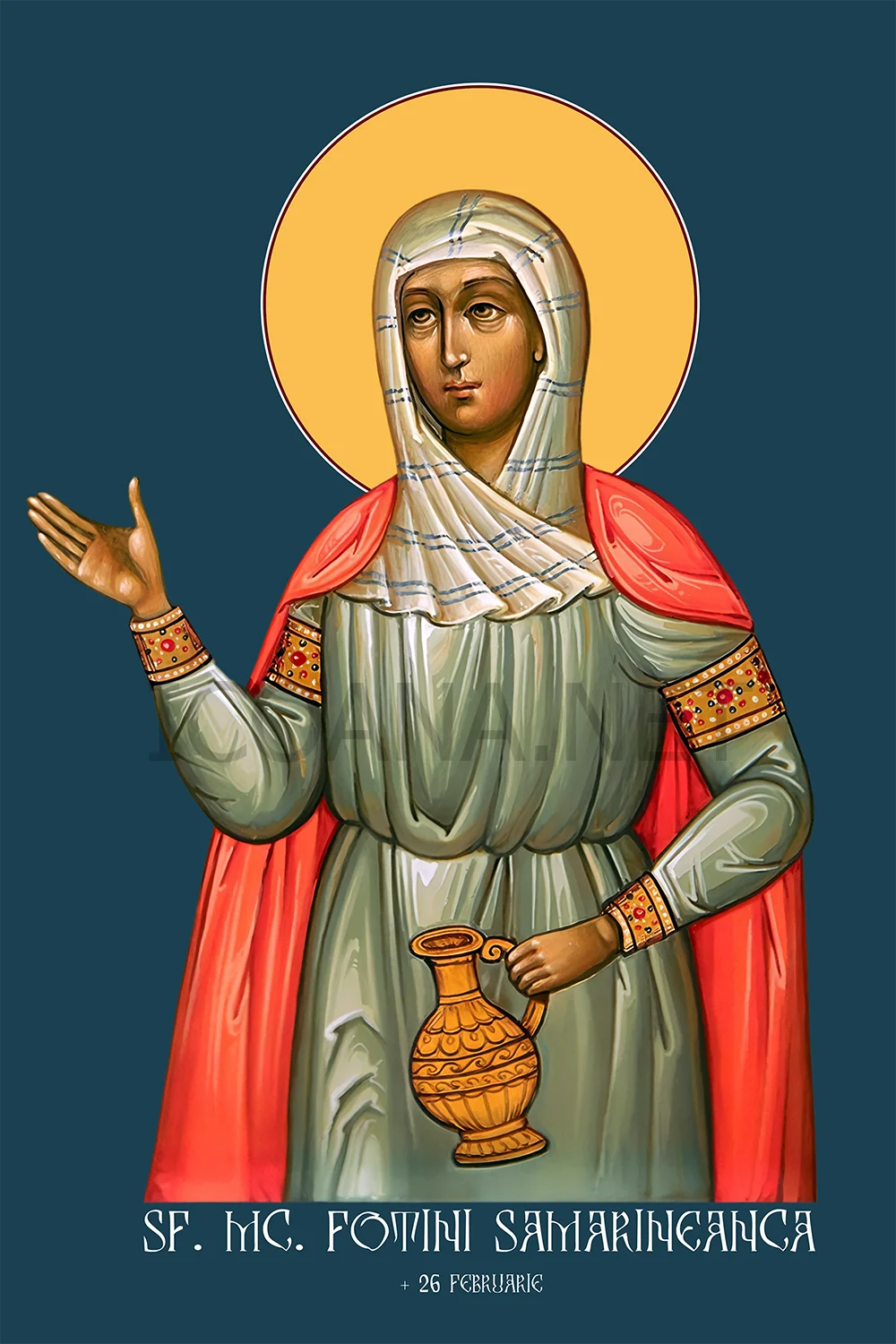 Icoana Sfintei Mucenițe Fotini Samarineanca, se traduce Lucia, Luminita sau Svetlana