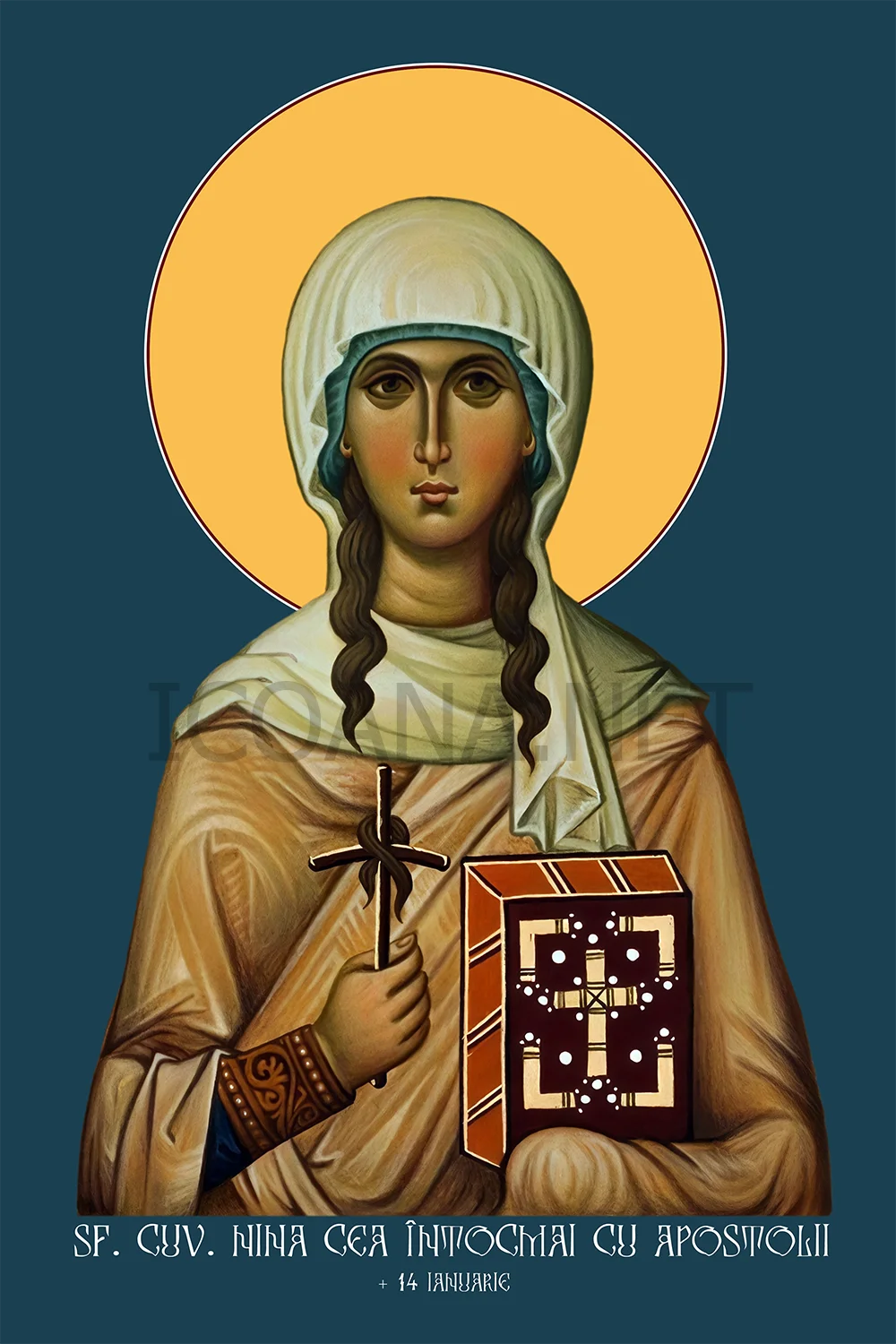 Icoana Sfintei Nina cea întocmai cu Apostolii și luminătoarea Georgiei
