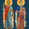 Icoana Sfinților Mucenici Ermil și Stratonic (în picioare)