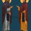 Icoana Sfinților Petru și Fevronia de Murom - ocrotitorii tinerilor căsătoriți (în picioare)